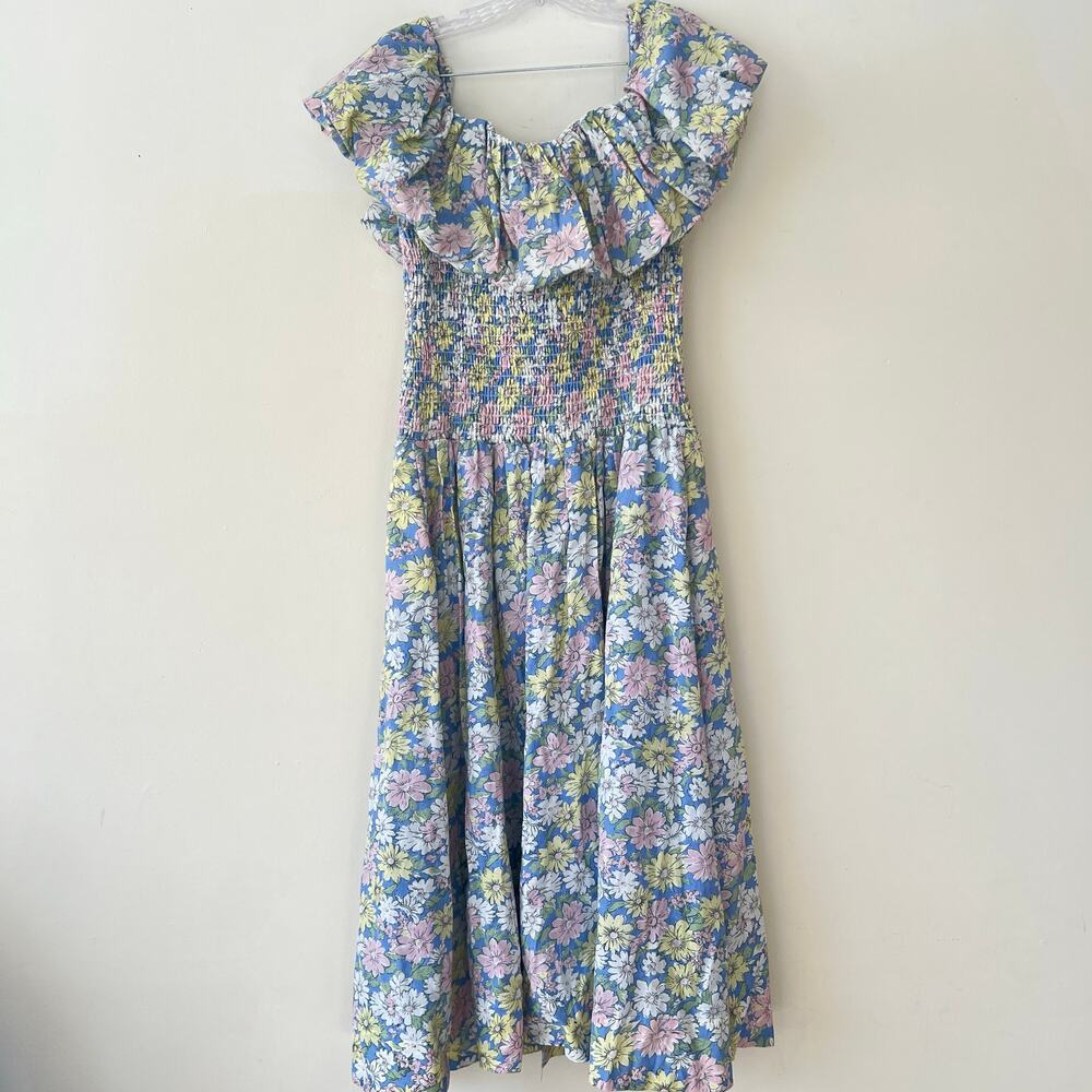 Free People Women's Lewis Maxi Dress Pastel Combo Multicolor Size L NWT - Picture 5 of 10